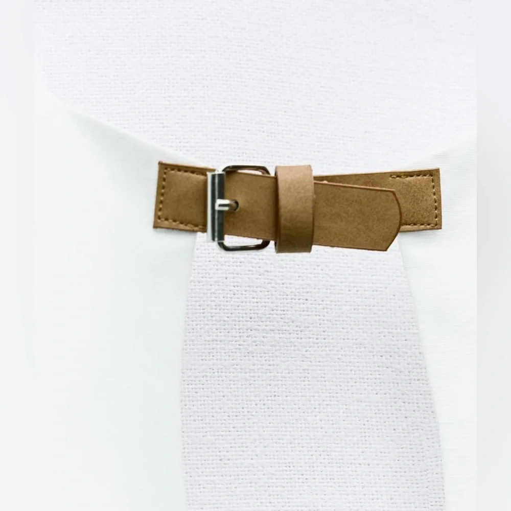 Zara White backless Mini Dress - Picture 9 of 13